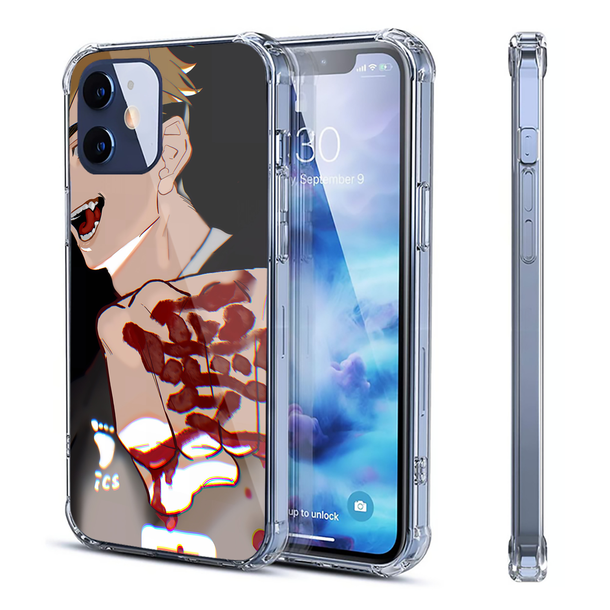 （画像用） ハイキュー!! Haikyu!! 【iPhone 12シリーズ対応】透明スマホケース（クリアソフトケース）